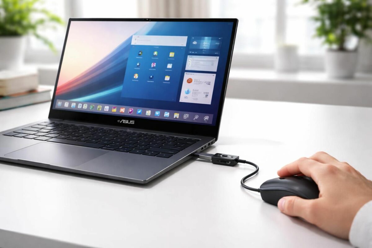 découvrez comment utiliser une souris otg avec votre appareil asus lorsque l'écran tactile ne répond plus, pour continuer à naviguer facilement.