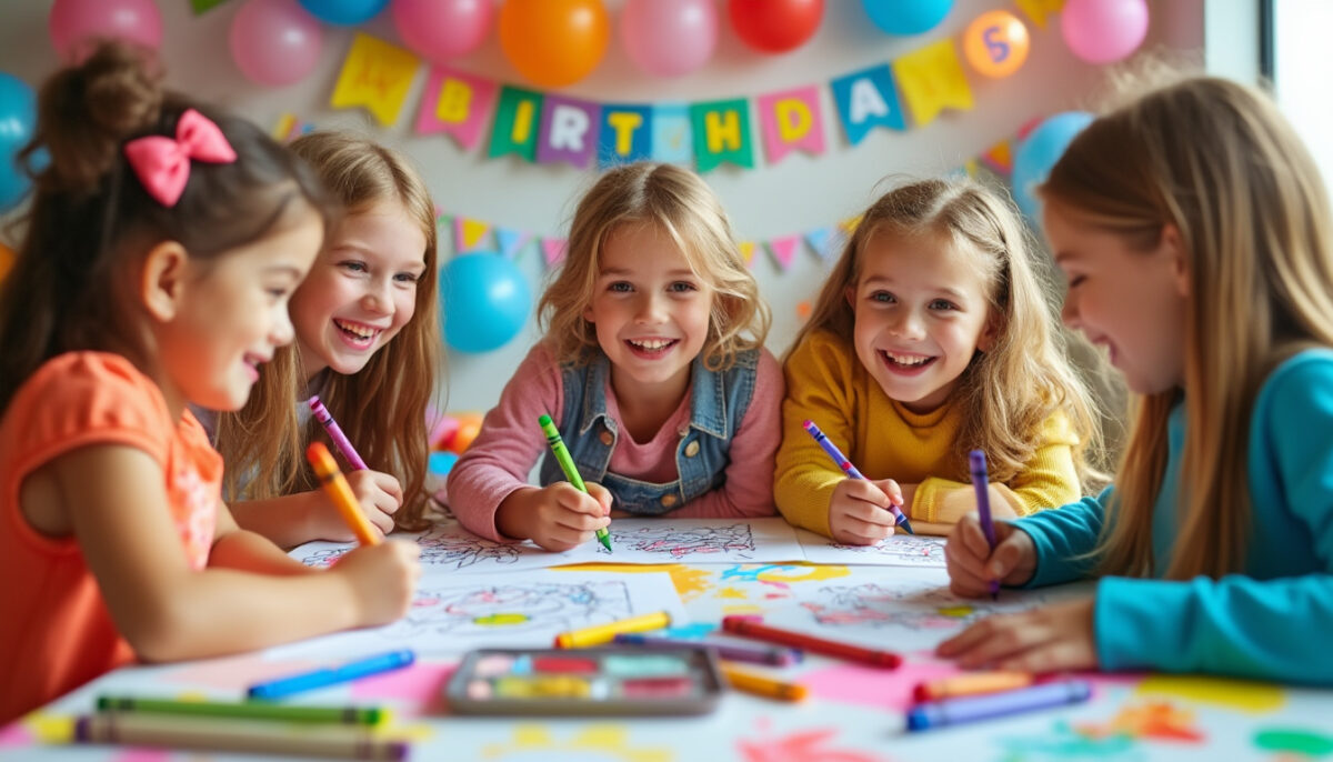 découvrez comment organiser une fête pour enfants originale et ludique grâce à un livret de coloriage souvenir : une idée créative pour divertir les petits tout en leur laissant un joli souvenir personnalisé.