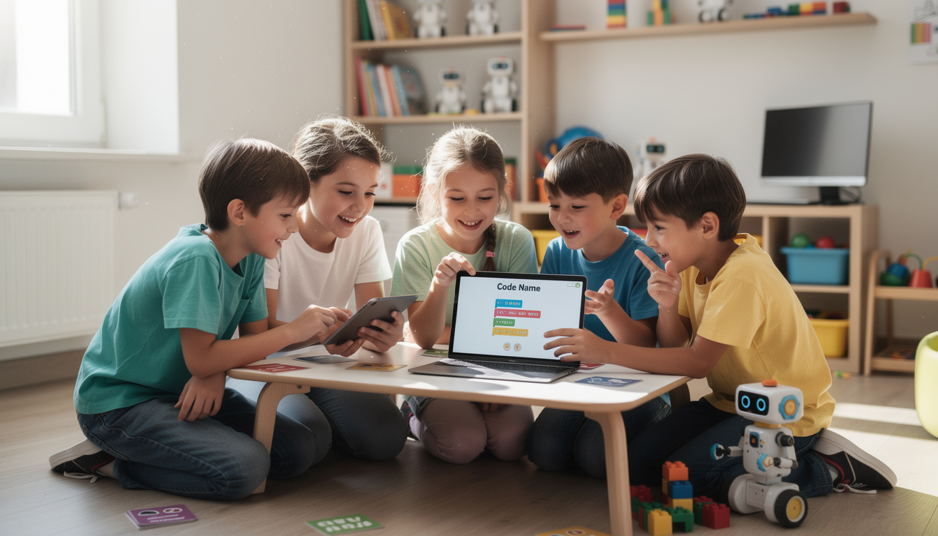 découvrez code name, un jeu éducatif pour enfants qui enseigne la programmation informatique de manière ludique et amusante.
