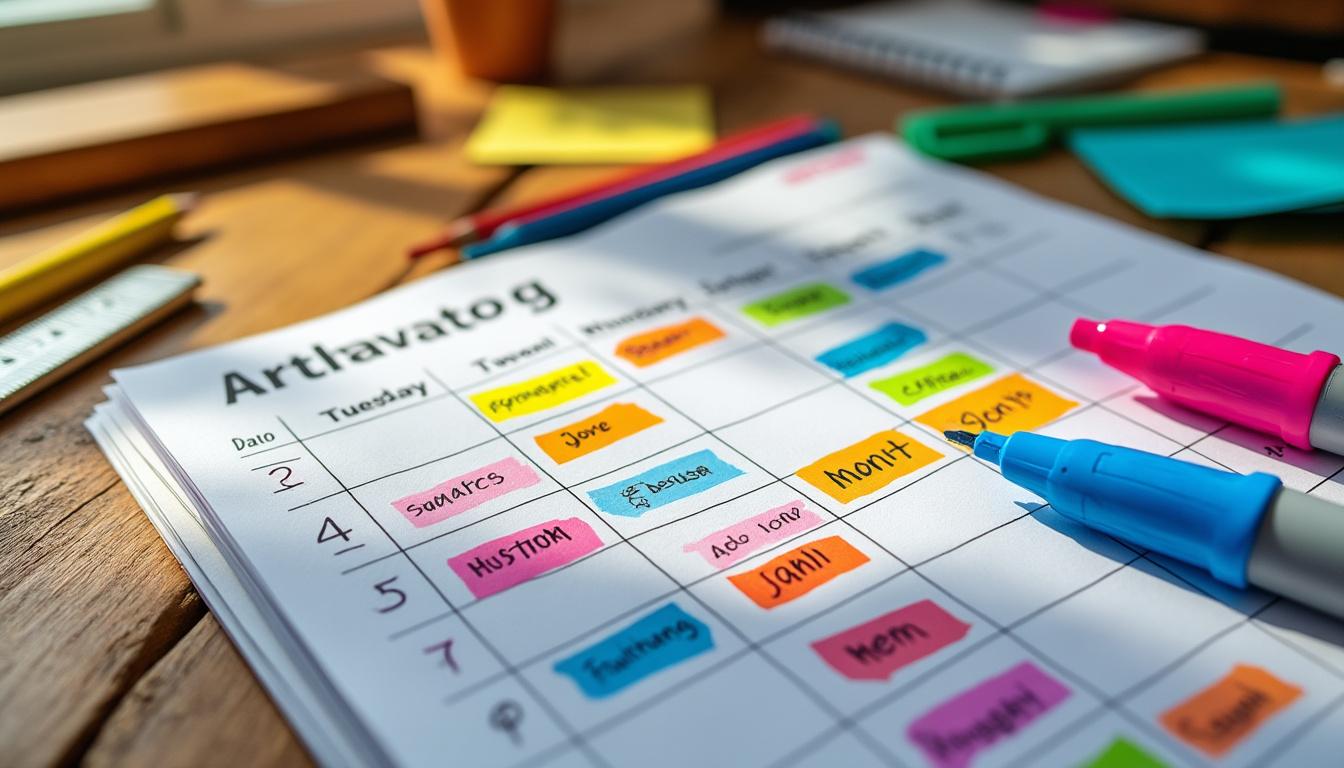 découvrez un exemple d'emploi du temps spécialement conçu pour les élèves de 3e, adapté aux besoins des collégiens pour mieux organiser leur journée scolaire.