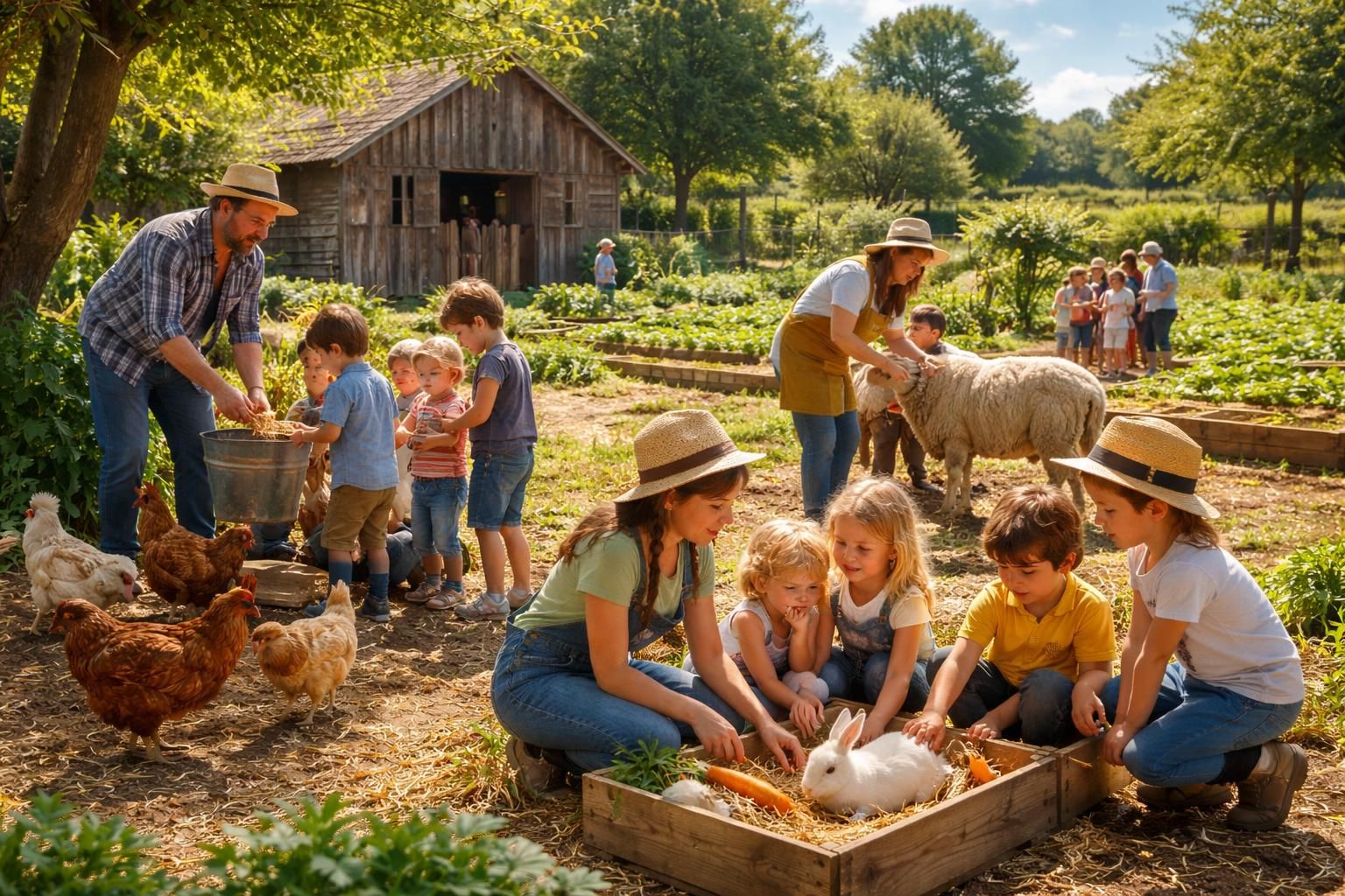 découvrez des ateliers pratiques à la ferme pédagogique de pertuis alliant éducation et plaisir pour petits et grands.