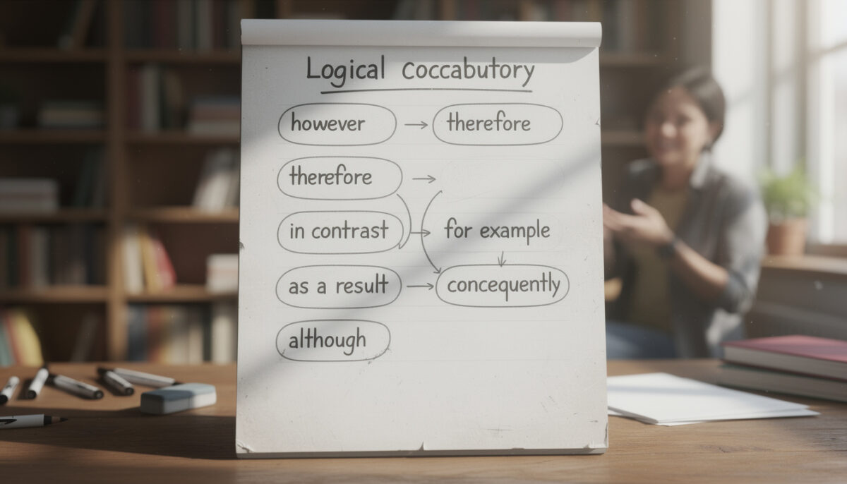 découvrez un tableau illustré pour enrichir votre vocabulaire en utilisant les connecteurs logiques, indispensables pour structurer vos écrits et améliorer votre expression en français.