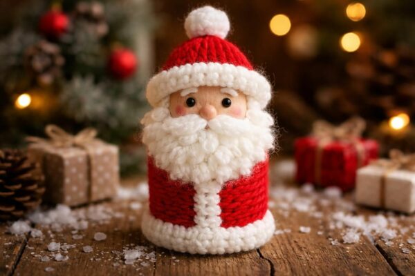 découvrez des idées créatives et originales pour fabriquer un père noël unique en utilisant un rouleau de papier toilette et de la laine, parfait pour les activités manuelles et décorations de noël.