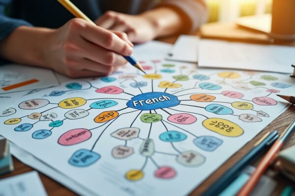 découvrez notre guide pas à pas avec une carte mentale claire pour maîtriser le présent de l'indicatif, idéal pour les débutants en français.