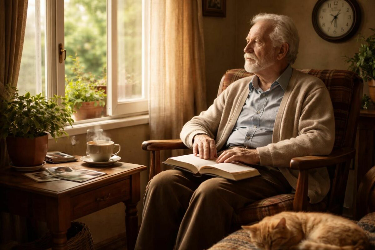 découvrez la vie quotidienne d'un vieux monsieur, un regard authentique sur sa routine et les plaisirs simples qui rendent chaque jour précieux.