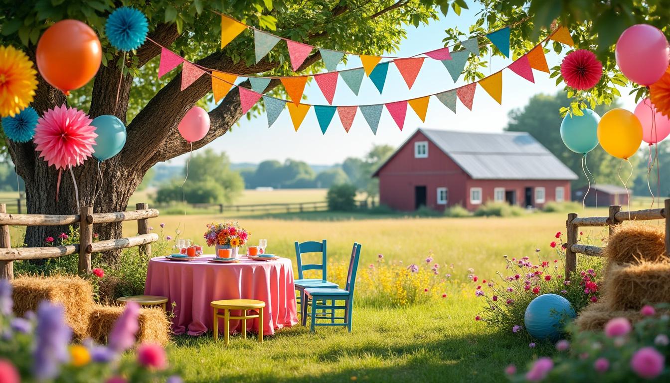 découvrez des astuces créatives pour décorer une fête d'enfants dans une ferme pédagogique et rendre cet événement inoubliable.