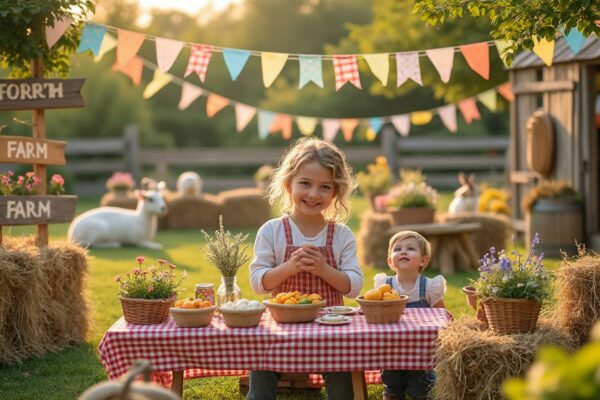 découvrez des astuces créatives pour décorer une fête d'enfants dans une ferme pédagogique, alliant fun et authenticité pour un événement inoubliable.