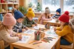 découvrez comment le coloriage d'hiver en maternelle stimule le développement moteur, la créativité et la concentration des enfants tout en leur offrant un moment de plaisir et d'apprentissage.