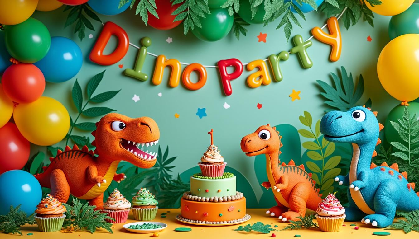 découvrez comment organiser une fête pour enfants sur le thème des dinosaures avec des animations ludiques et captivantes pour un succès garanti.