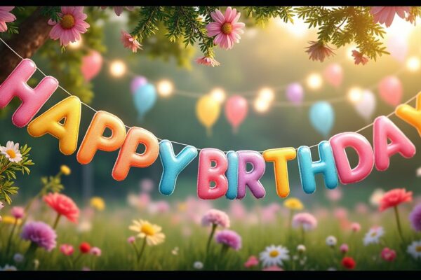 découvrez nos guirlandes joyeux anniversaire spécialement conçues pour les enfants, parfaites pour créer des souvenirs mémorables lors de leurs fêtes d'anniversaire.