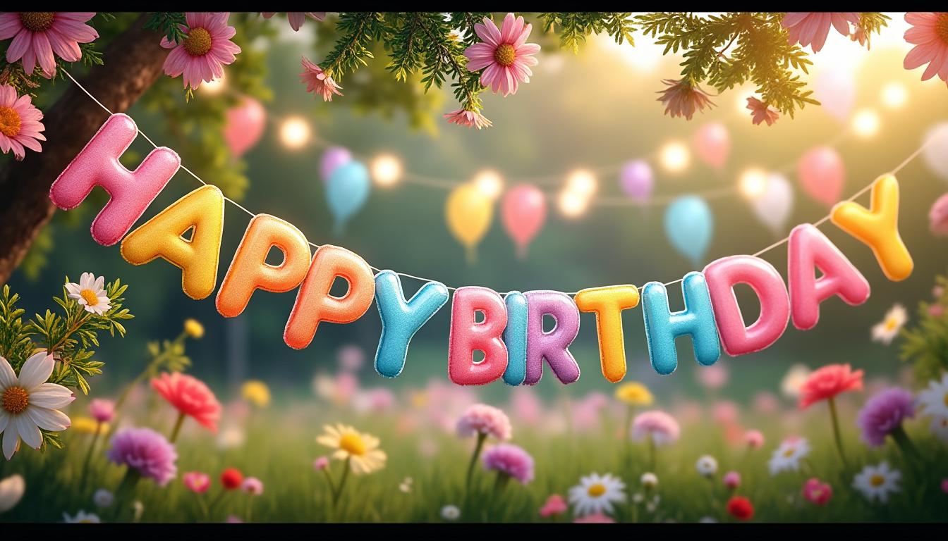 découvrez nos guirlandes joyeux anniversaire spécialement conçues pour les enfants, parfaites pour créer des souvenirs mémorables lors de leurs fêtes d'anniversaire.