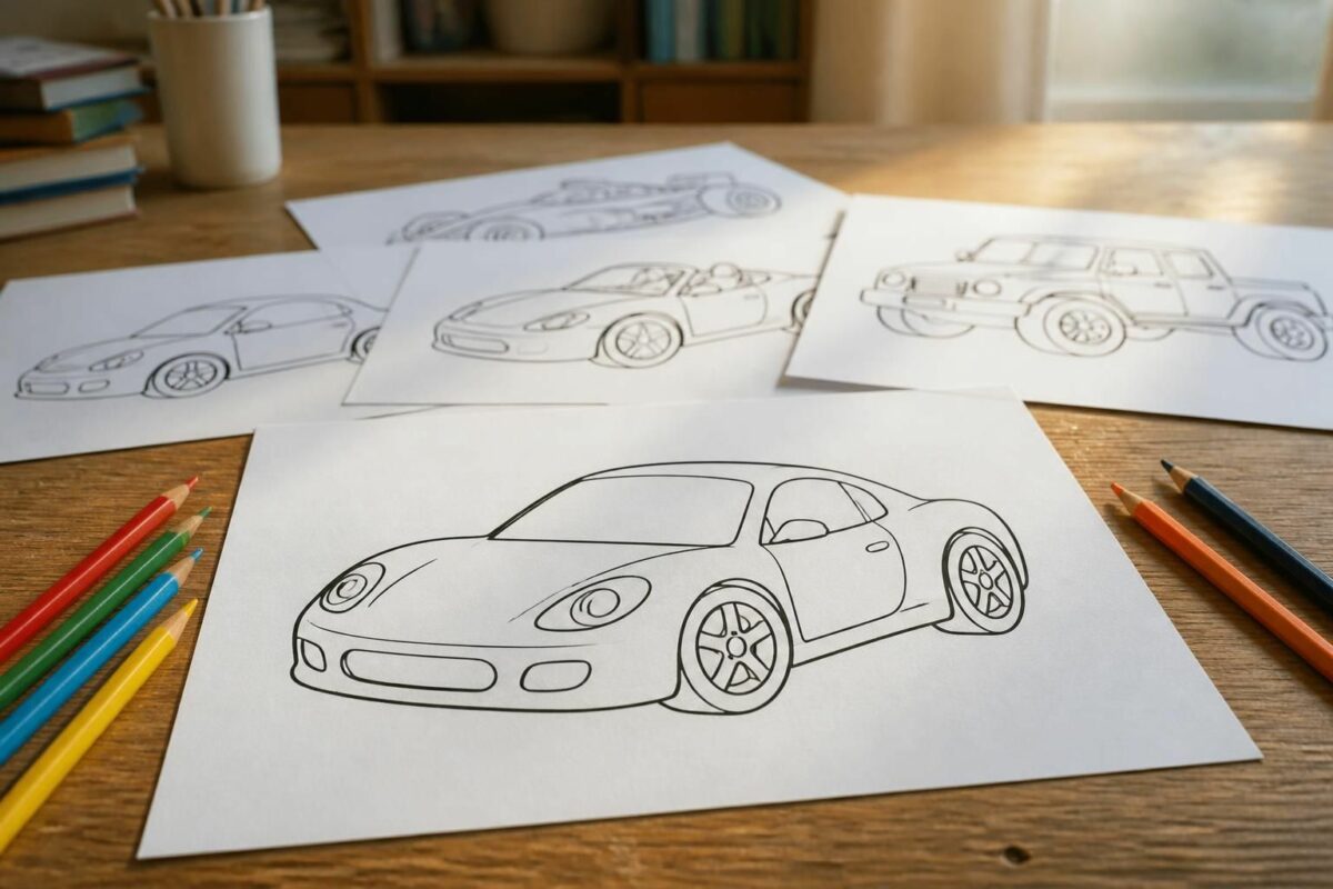 découvrez les meilleurs coloriages de voitures à imprimer en pdf pour enfants, parfaits pour s'amuser tout en développant la créativité des plus petits.