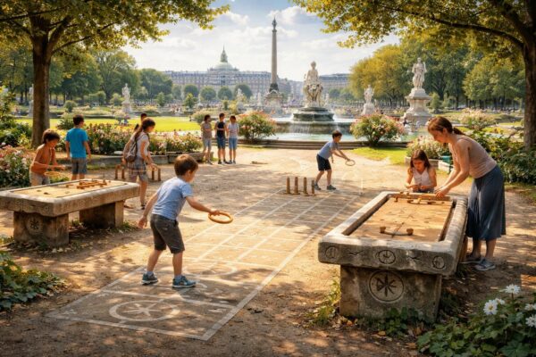 découvrez les secrets fascinants des jeux traditionnels au jardin des tuileries, situés près de la place de la concorde à paris, et plongez dans une expérience ludique et historique unique.