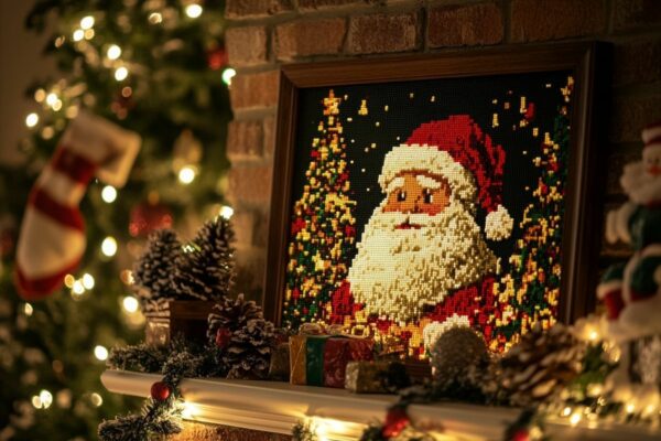 Pixel art du père Noël facile : guide étape par étape pour débutants