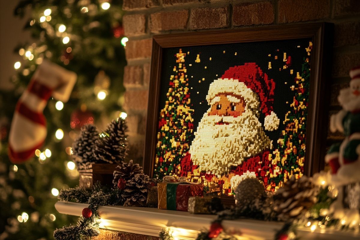 Pixel art du père Noël facile : guide étape par étape pour débutants