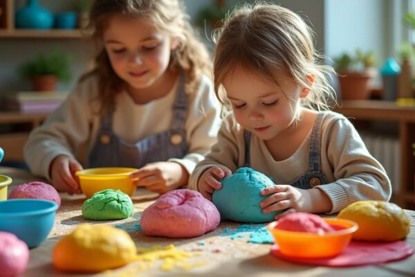 découvrez notre recette facile de pâte à modeler sans cuisson, idéale pour amuser vos enfants ! stimulez leur créativité avec cette activité manuelle amusante et sécurisée. parfait pour des moments fun en famille !