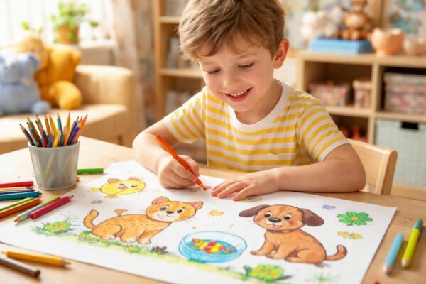 découvrez un projet amusant et créatif avec des dessins d'animaux faciles, parfaits pour les enfants qui souhaitent s'amuser tout en développant leurs talents artistiques.