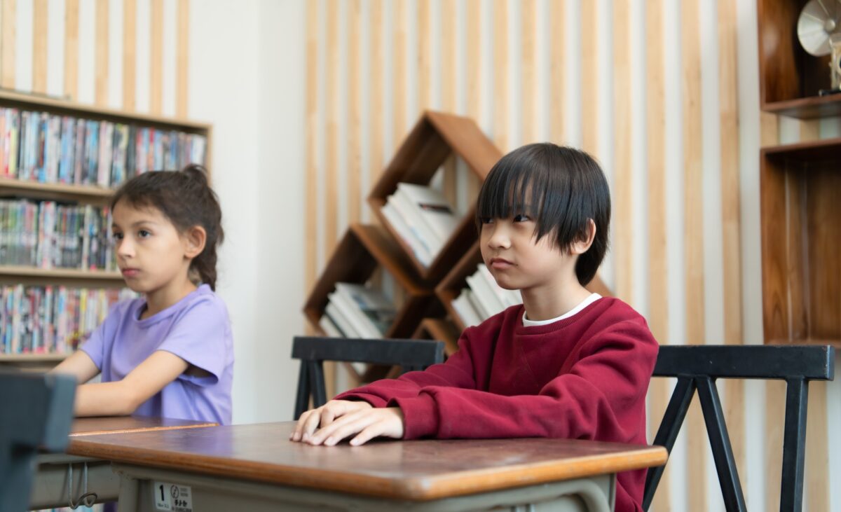 A group of students from an international school that promotes creativity