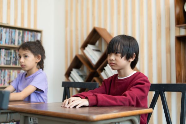 A group of students from an international school that promotes creativity