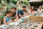 atelier de peinture sur galets