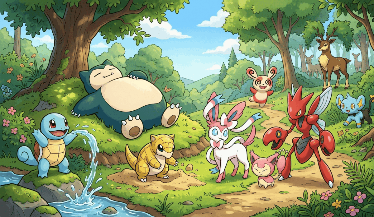 personnage de Pokémon en S