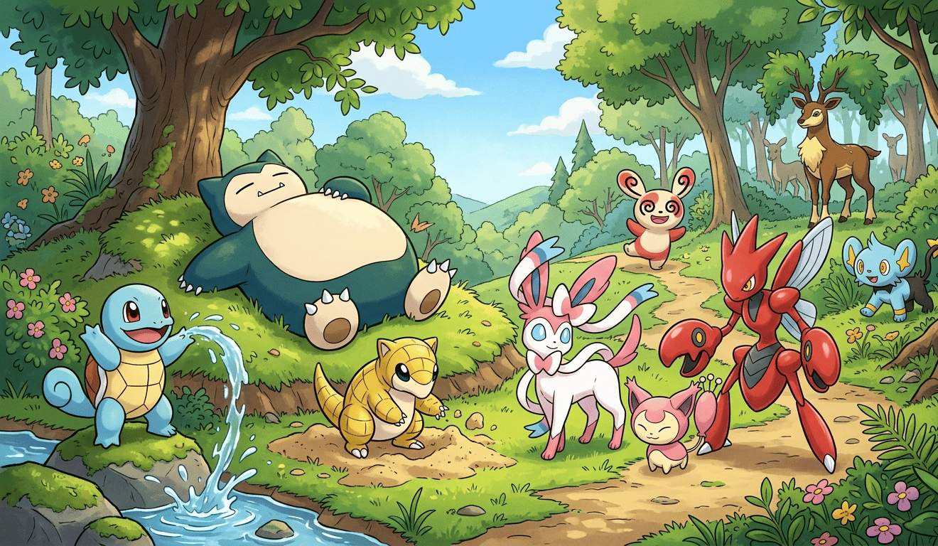 personnage de Pokémon en S