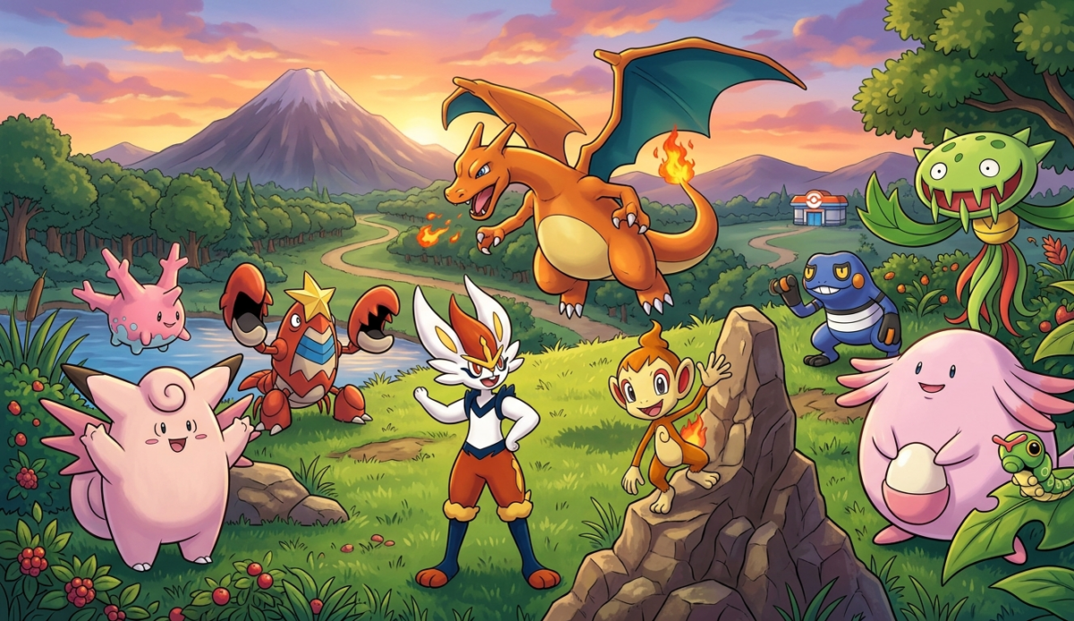 personnages de Pokémon en C